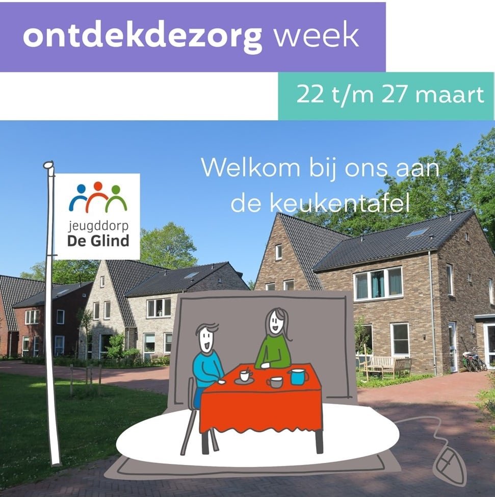 #ontdekdezorg Ook Jeugddorp De Glind doet mee aan de 'Ontdek de zorg' week. In De Glind kun je aan de slag als gezinshuisouder. Iets voor jou? Meer weten? Doe dan mee aan het online vragenuurtje op woensdag 24 maart, 19.30 uur.  
ontdekdezorgweek.nl/activiteit/aan…