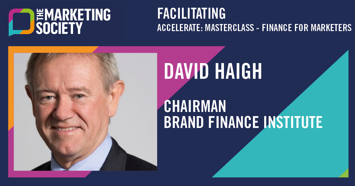 Not long until our first Accelerate masterclass. Our masterclass on finance for marketers takes place on 30 March. Delivered by @davidhaighbrand @BrandFinance we'll look at bridging the gap between marketing and finance. Book your place today: bit.ly/37XenOC #marketing