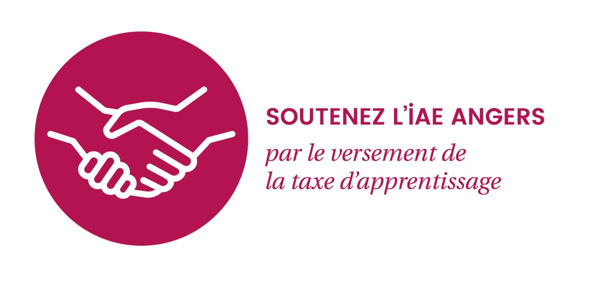 IAEAngers's tweet photo. #taxedapprentissage 📣
Entreprises, l'IAE Angers a besoin de votre soutien pour professionnaliser ses formations et former toujours mieux vos futurs collaborateurs. 🤝
Vous pouvez dès à présent verser votre taxe à l'IAE Angers. Plus d'infos : https://t.co/4Alkh5OJU7
#resoptimiste https://t.co/FCKKziGr2F