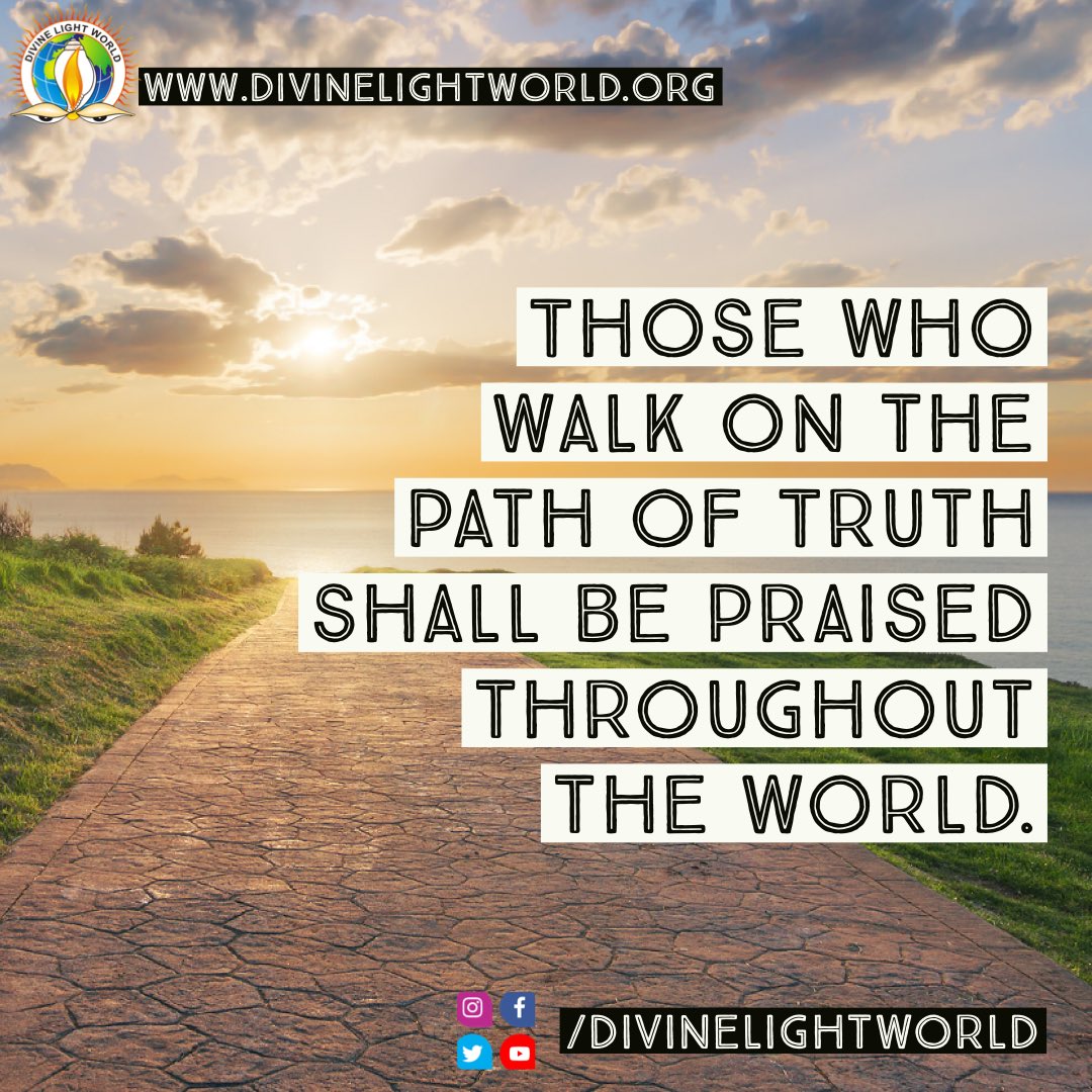Those who walk on the Path of Truth shall be praised throughout the world. ~ #ShriGuruGranthSahib

#sainthood #riseabove #spiritualawakening #consciousnessrising #selfrealization #spirituality