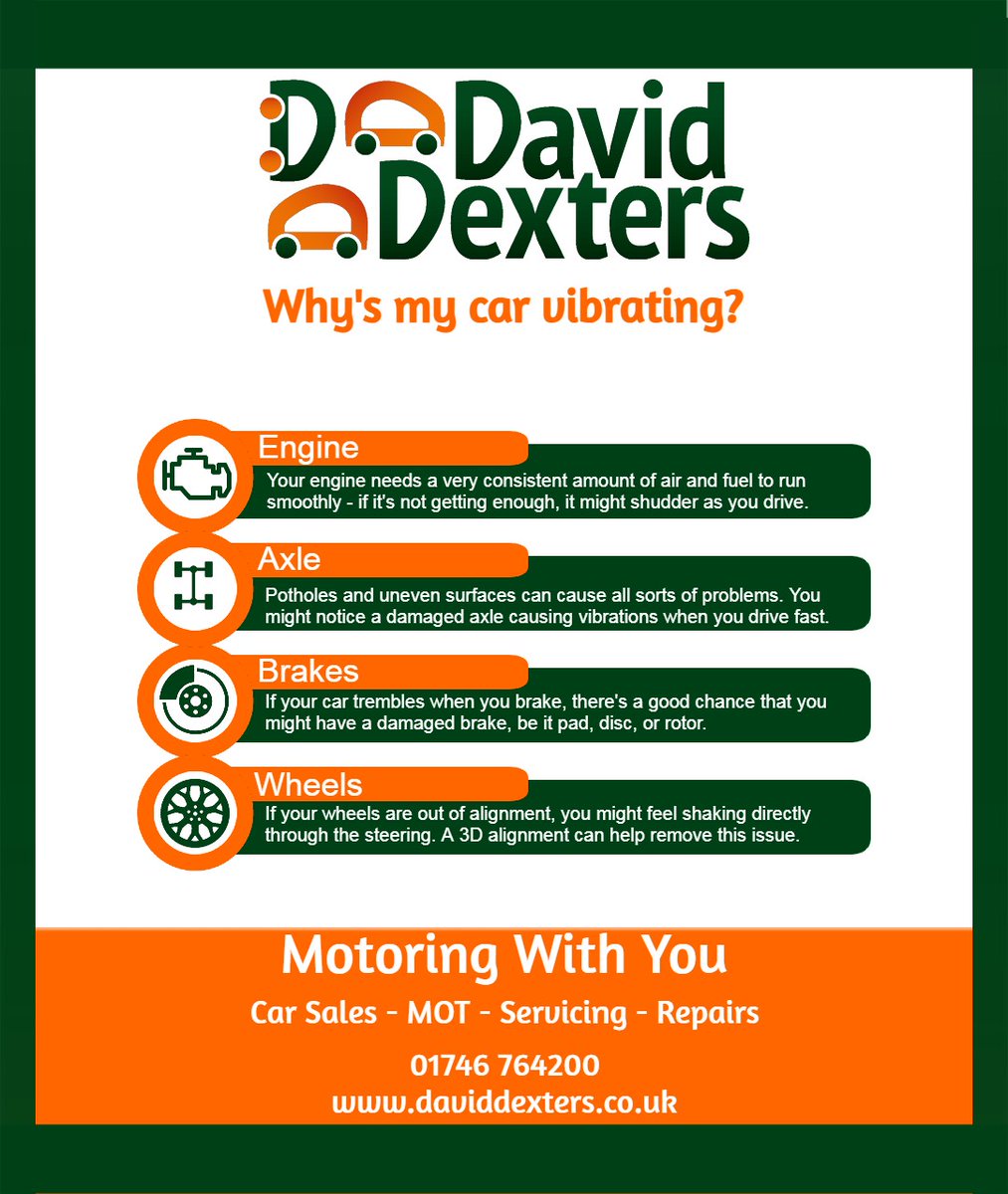 DavidDexters's tweet photo. We've all had that nightmare of our car making strange shakes and noises at one point or another. You don't have to lose sleep over it though. 

Book your car in and let one of our highly-qualified technicians take care of it for you. 
https://t.co/2GWHYDwg6Z

#bridgnorth #garage https://t.co/SpqBgwXAI6