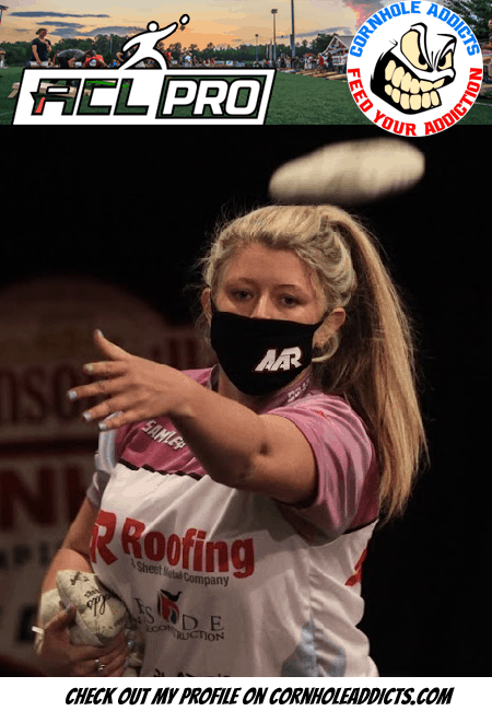 CornholeAddicts's tweet photo. I am ACL Pro Samantha Finley from the Southeast Conference. Come check out my profile on Cornhole Addicts. #cornholeaddicts #aclpro #americancornholeleague #iplayacl #cornholelife #feedyouraddiction #welovecornhole #cornholepro #cornholeblog #meetthepros
https://t.co/UWhkGxTuq2 https://t.co/Se9Njp9l58