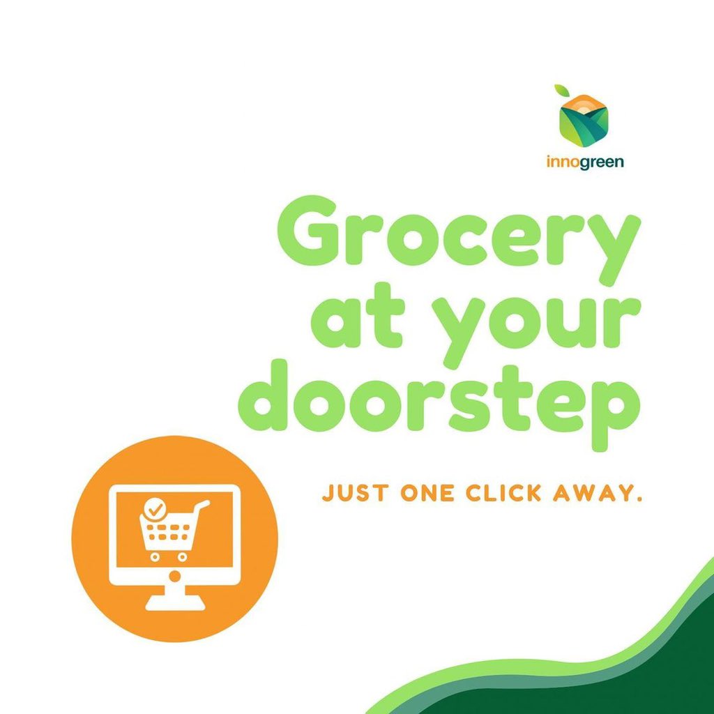 Innogreenstore's tweet photo. By just clicking on the link in bio , you can get fresh greens, fruits, cooking essentials and other grocery right at your doorstep. No stress, No fuss. https://t.co/q5gujN4Qt7