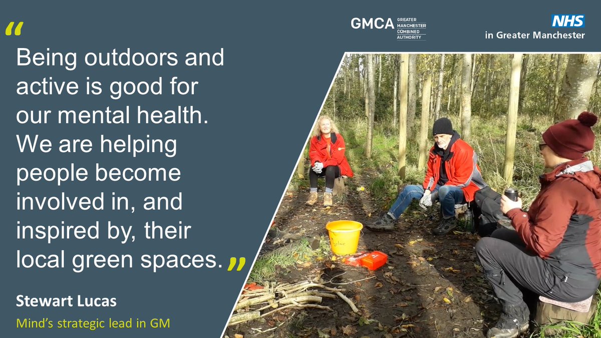GMGreenCity's tweet photo. We're celebrating #SocialPrescribingDay saying ‘thank you’ to the schemes and link workers who help connect Greater Manchester residents to community support for health and happiness. 

Prescribing social groups makes such a difference to people’s lives 😀

#GMCommunityWellbeing https://t.co/Pu3LHo0juy