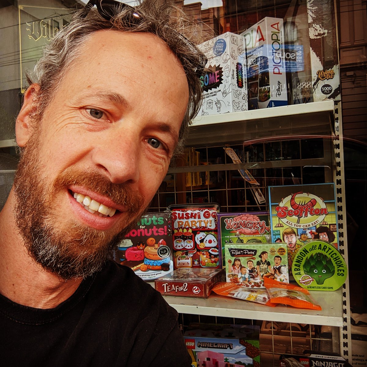 Found something selfie-worthy in the front window of a local games shop.