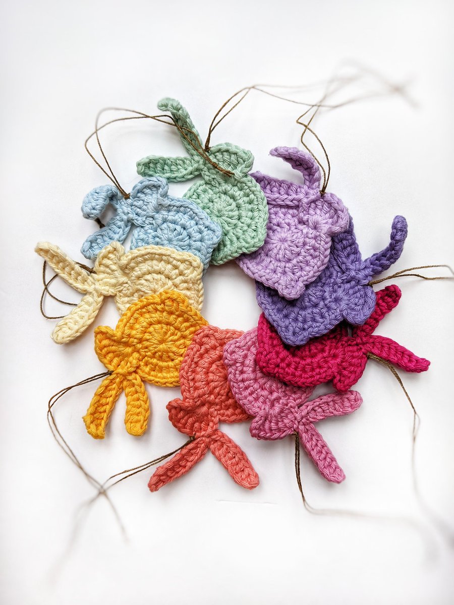 Hop Little Bunny hop hop hop #crochetbunnydecs