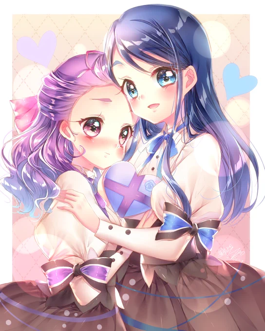 バレンタインにもホワイトデーにも完成しなかった絵やっと完成できました…? 