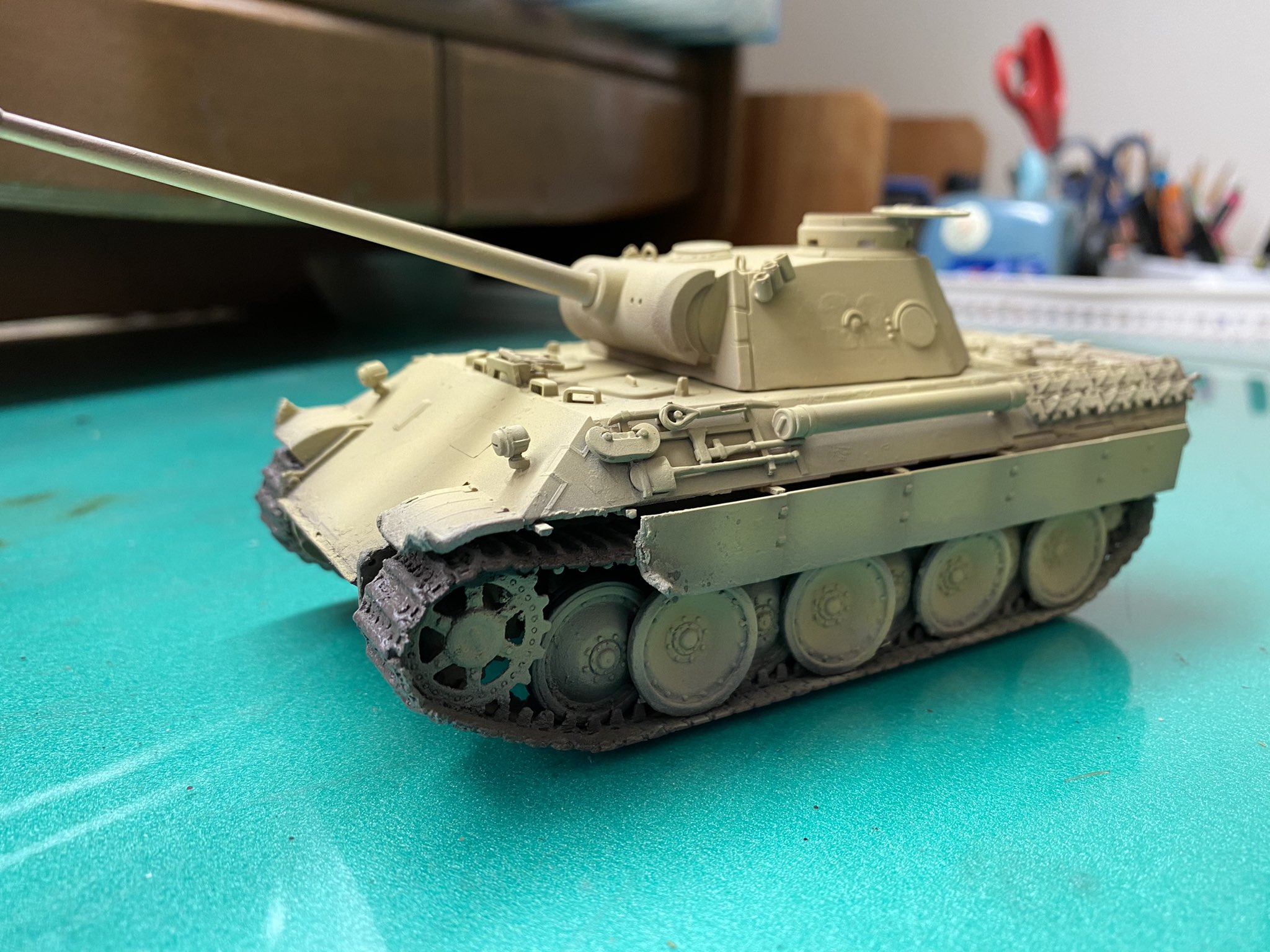 パンサー　ドイツ陸軍中戦車 タミヤ】1/35 ドイツ陸軍 パンサー 中戦車（その5：完成