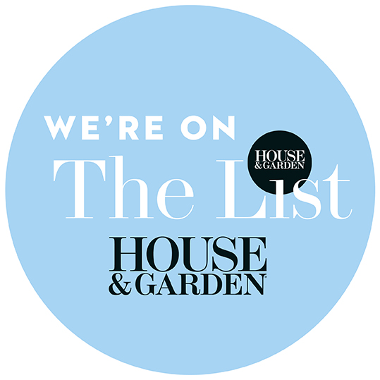 We are delighted to announce you can now find us on The List! <a href="/_houseandgarden/">House & Garden Magazine</a> This directory of all directories is an indispensable global guide used by interior design professionals and anyone doing work on their home.