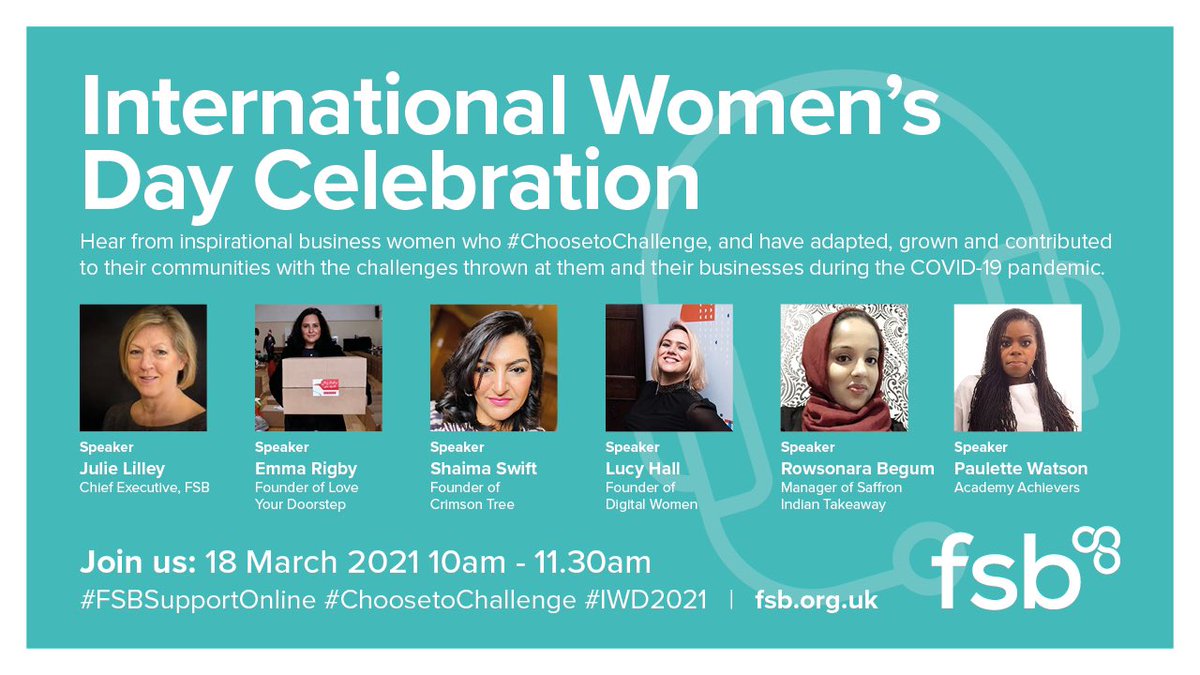 What we #ChooseToChallenge 

“Put myself first” @LoveUrdoorstep 
“Best version of me” @Crimson_Tree 
“Empower women to lead from the front” @AcademyAchiever 
“Enable WiB to gain digital skills” @LucysHall 
“Be real and original” @rowsonarabegum 

Thank you #WomenInEnterprise