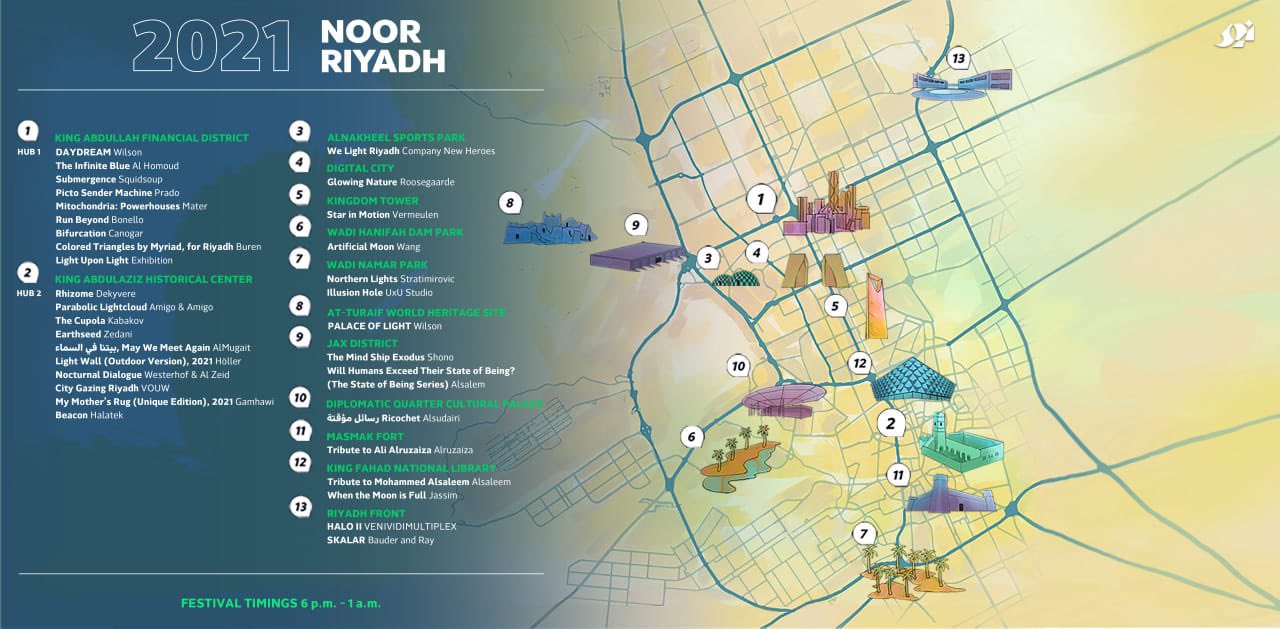 Diplomatic Quarter Riyadh Map Laura Alho On Twitter: "#Noorriyadh Locations Map #Riyadh #Explorearabia  Https://T.co/3Vjxng0Qg3" / Twitter
