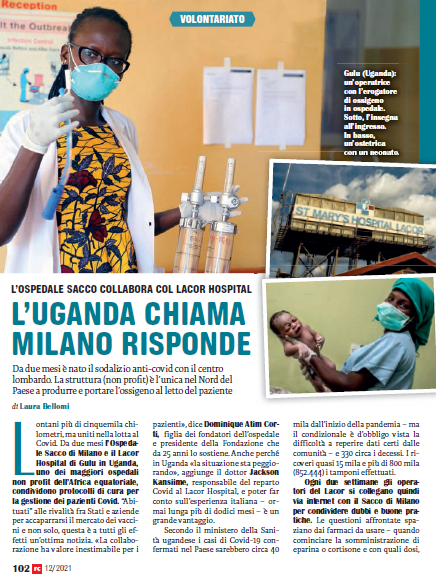 Ospedale Sacco (Milano) e Lacor Hospital (Uganda) lontani 5 mila chilometri, uniti dalla lotta al #COVID19 
Una buona notizia, nel mezzo dei colpi bassi per accaparrarsi i vaccini <a href="/fam_cristiana/">Famiglia Cristiana</a>