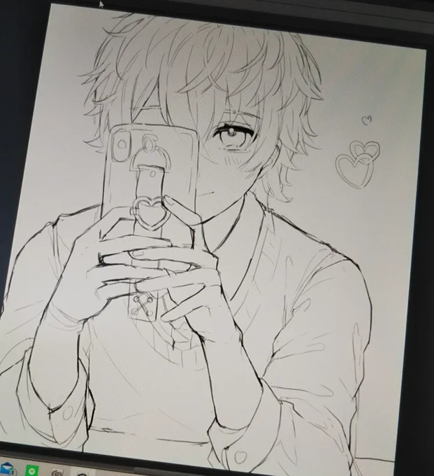 にやにやしながら描いたラフがこちらです 