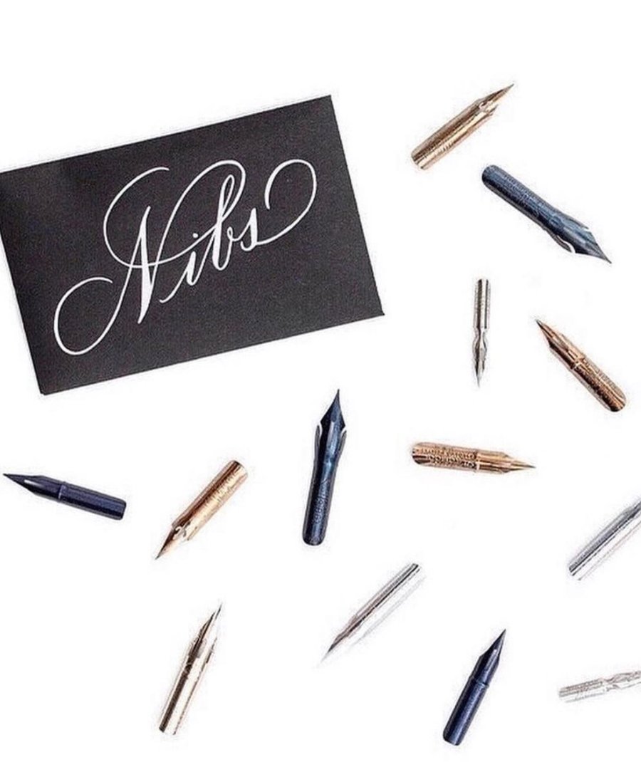 We offer 7 different types of pointed-pen nibs &amp; a variety pack of all 7 so you can try them out see which one works best for YOU. Not all nibs work the same for all users and we recommend trying a bunch out to see what works for you. Visit lhcalligraphy.com/supplies to grab some!