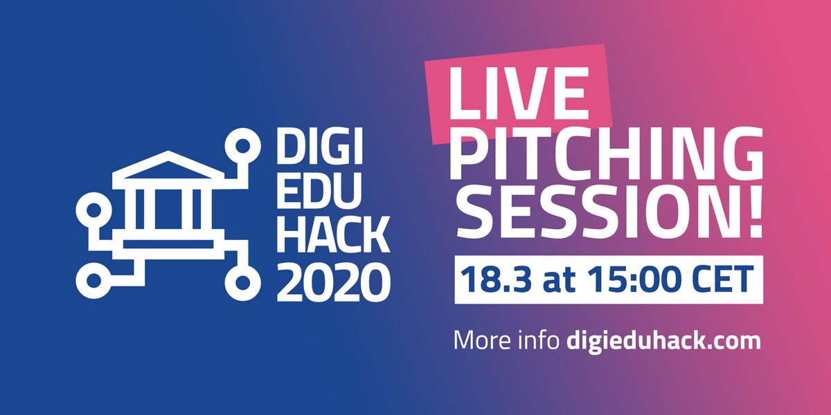 EITRMAcademy's tweet image. #DYK @DigiEduHack challenges educational professionals to co-create the future of education. Tune in and participate in the final pitching session today at 15:00 CET!

Register for the event at 🔗 fal.cn/3e5KJ #InnovationMadeInEurope #DigiEduHack2020 @unimiskolc