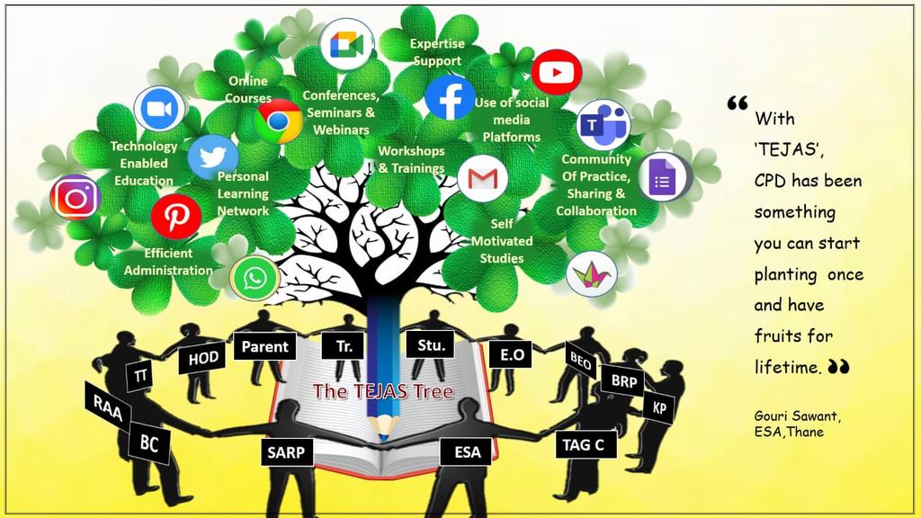 #tejas4ed. TEJAS- End of the project event.
 ESA Gouri Sawant from DIET Thane presenting her Poster on Theme-4 How Tejas changed your attitudes &amp; practices to CPD? <a href="/ashok30chavan/">Ashok chavan</a> <a href="/suyog_dixit/">Suyog Ashokrao Dixit</a>  <a href="/NagargojeM/">Mahesh Nagargoje</a> <a href="/sachyadav1980/">Sachin Yadav</a>