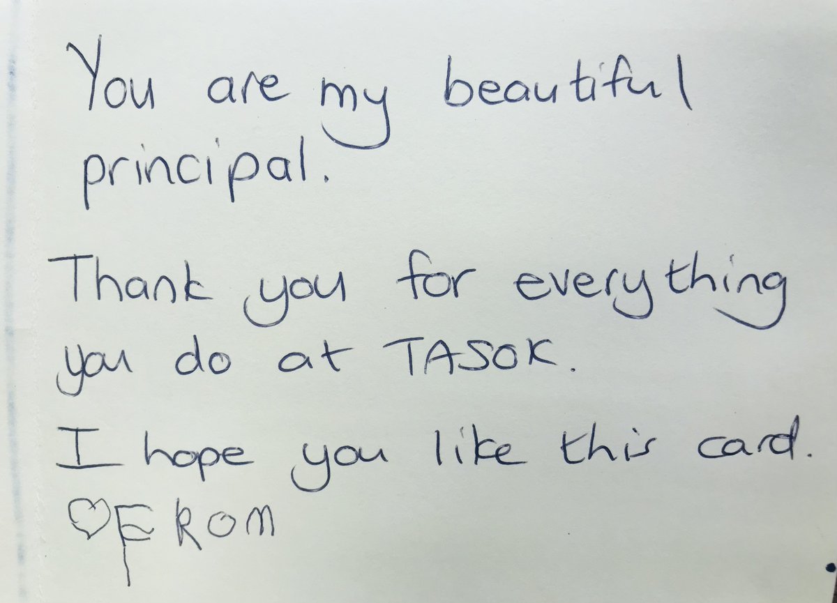 We are all certainly going to miss this family <a href="/TASOKinshasa/">TASOK</a> next year...today my cup runneth over when I received a goodbye card from Maddie in kindergarten ❤️