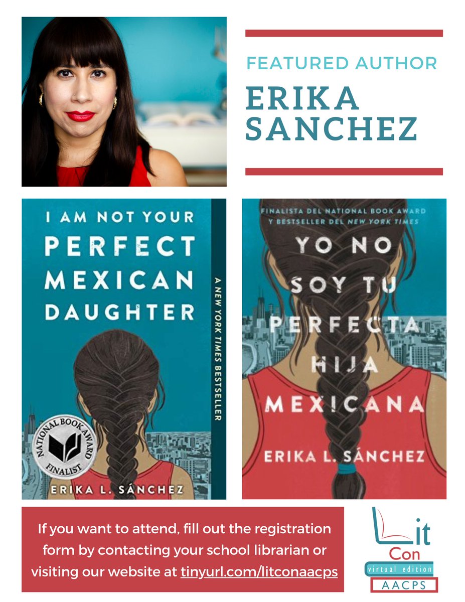 LitCon author spotlight: Erika Sanchez is a New York Times bestselling novelist and poet, whose debut novel I Am Not Your Perfect Mexican Daughter was a finalist for the National Book Award. It is available to read in English and Spanish in MackinVIA.