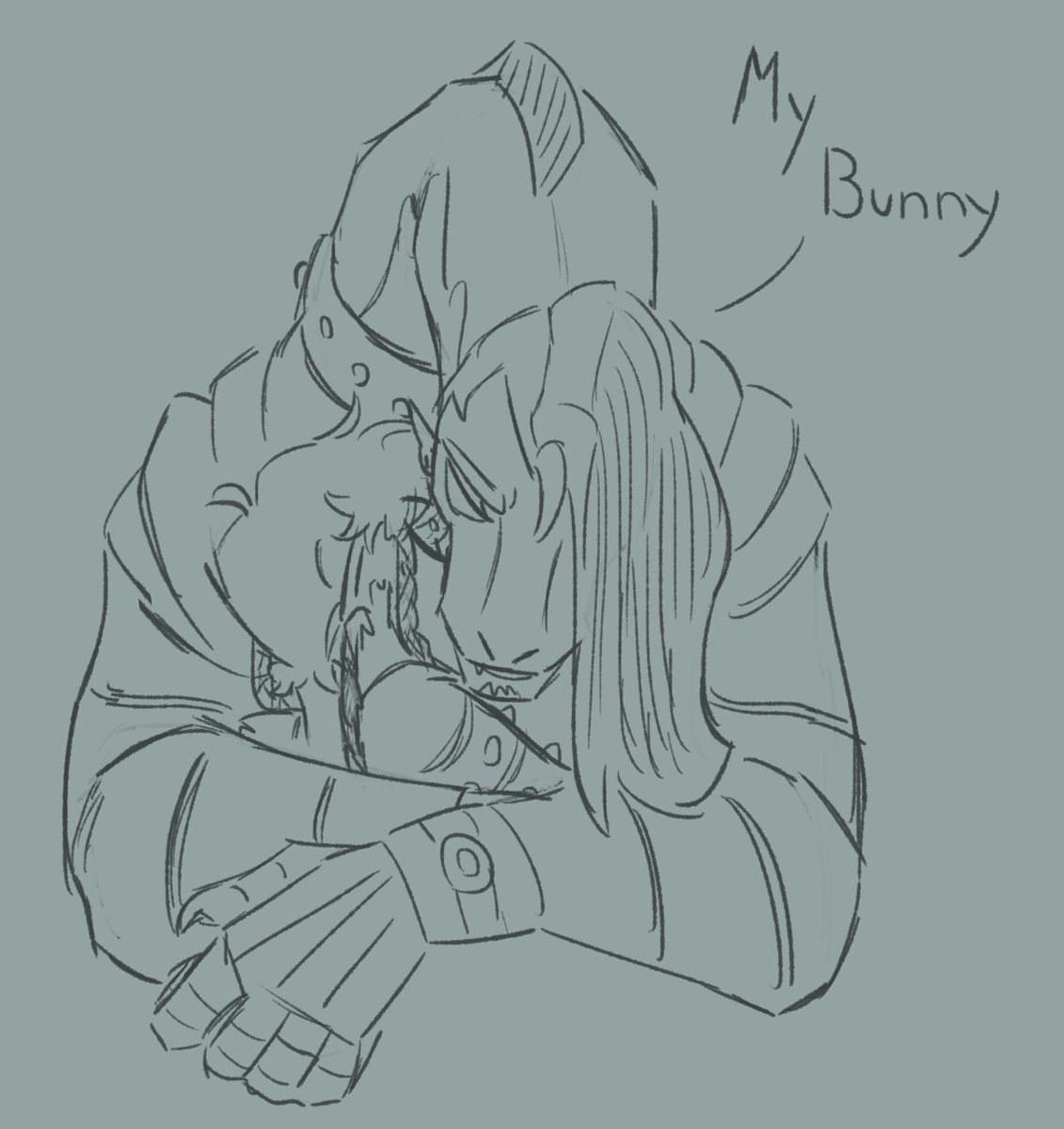 I've posted this already but it was with another pic so I'm reposting it by itself cause I'm... very soft today for fish and bunny I guess hhhhhh 