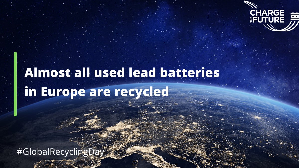 #Didyouknow that #lead #batteries are one of the most recycled consumer products? #Lead #batteries set the gold standard for adopting #circulareconomy principles. On #GlobalRecyclingDay see why #leadbatteries are #RecyclingHeroes: bit.ly/3dbnrjH