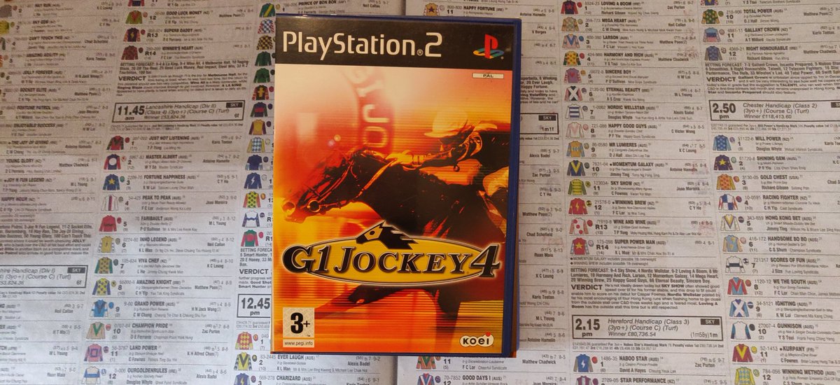  #100Games100DaysDay 57/100: G1 Jockey 4 ( #PS2, 2006)Told you there was more G1 Jockey games This one uses the analog sticks to steer the horse. Its great fun, just wish there was the opportunity to run classic races. Imagine getting the chance to be Frankie winning his 7!