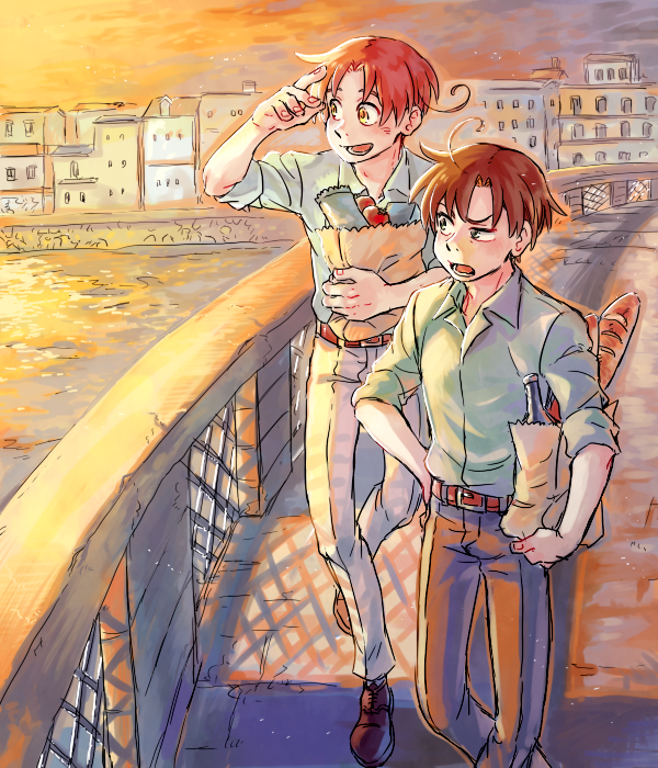 「おい、さっさと帰るぞこの野郎～! 」|ちのくらのイラスト