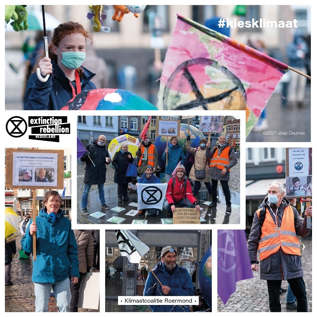 KlimaatalarmRM's tweet image. Ook leden van Extinction Rebellion stonden zondag met vlaggen, borden en banners op de markt in Roermond voor het #klimaatalarm 👏🏻👏🏻
•
Livestream terug kijken?
youtube.com/watch?v=lwHhdc…
•
#kiesklimaat