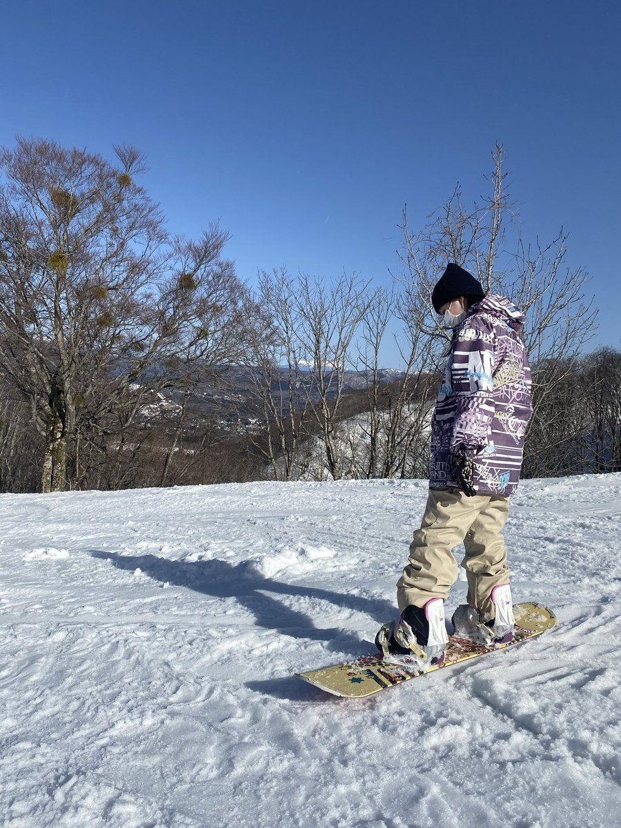 三原羽衣 スノボ楽しい