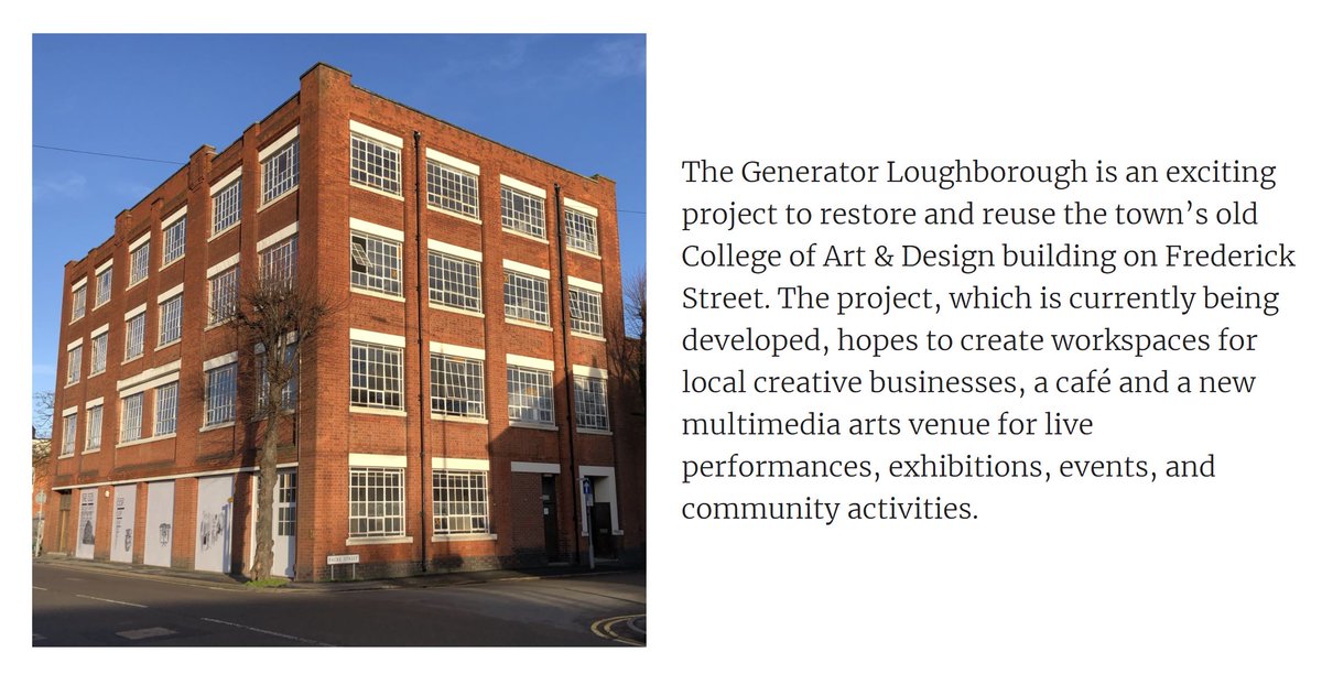 Calling all Primary &amp; Secondary #teachers in #Loughborough! Please join our Focus Group session next Wednesday 24th and help us plan new educational resources for The Generator. Info here: brightculture.co.uk/the-generator-… application form: smartsurvey.co.uk/s/GeneratorFG. Please RT, thanks!
