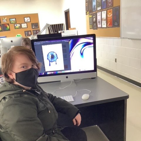 CPACTC's tweet image. &quot;eye opening&quot; artwork from Advertising Art and Design. #cpavtsstudents #artstudents #designstudents #advertisingstudents #march2021 #ash #kann #artwork @CPAVTS