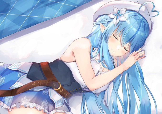 #LamyArt 
小人になったラミィちゃんはだいふくでおねむりちゅう〜🥰 