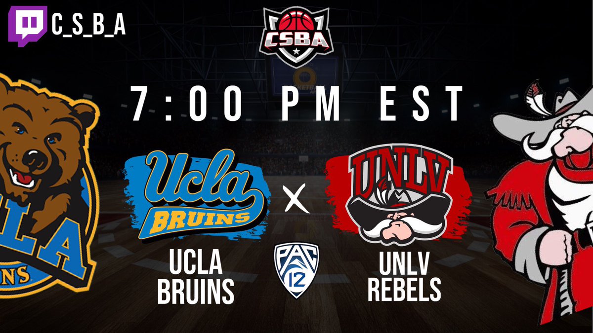 CSBABasketball's tweet photo. The Bruins and the Rebels face off tonight at 7PM EST , tune in to watch two good teams of the pac12 battle against one another , Watch Via https://t.co/5uMjt9KXPX #thisisCSBA #csba #cutthenets https://t.co/UmiP9hS6Oe