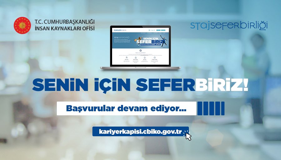 Ulusal Staj Programı (@ulusalstajprg) on Twitter photo #StajSeferbirliği başvuruları tüm hızıyla devam ediyor. 22 Mart’ı sakın kaçırma!
#SeninİçinSeferbiriz <a href="/tccbiko/">T.C. Cumhurbaşkanlığı İnsan Kaynakları Ofisi</a> #StajSeferbirliği başvuruları tüm hızıyla devam ediyor. 22 Mart’ı sakın kaçırma!
#SeninİçinSeferbiriz <a href="/tccbiko/">T.C. Cumhurbaşkanlığı İnsan Kaynakları Ofisi</a>