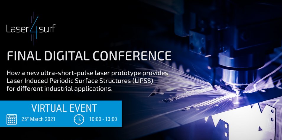 Laser4Surf's tweet image. Final Digital Conference: Bringing #LIPSS to the Market (#battery, #linearencoder, #implant and more...)
📅25.3.⌚️10-13:00
Scientists from @Ceit_BRTA, @Lasea1, @MULTITEL_TECH + @iris_rd will present a new #ultrashortpulse #laser prototype bit.ly/3bWur6o #Laser4Surf