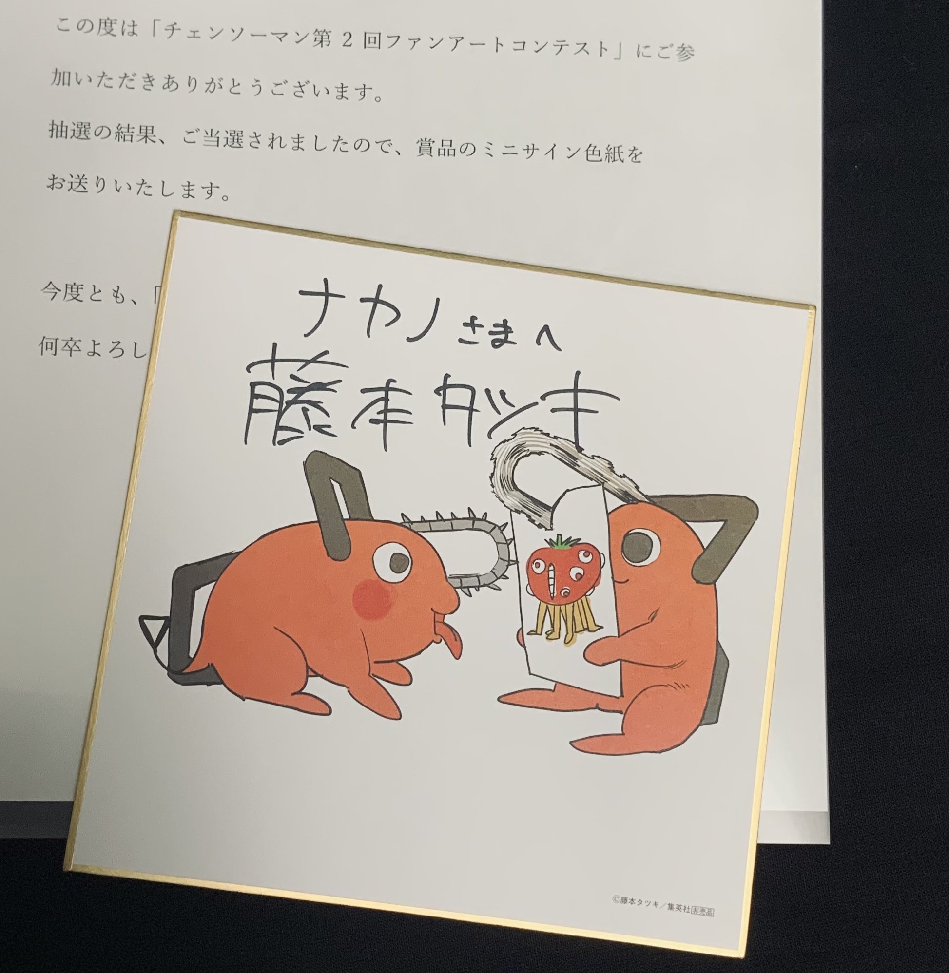 激レア!!チェンソーマン 7巻応募当選品100名 ポスター 藤本 激レア!!チェンソーマン 7巻応募当選品100名 ポスター 藤本