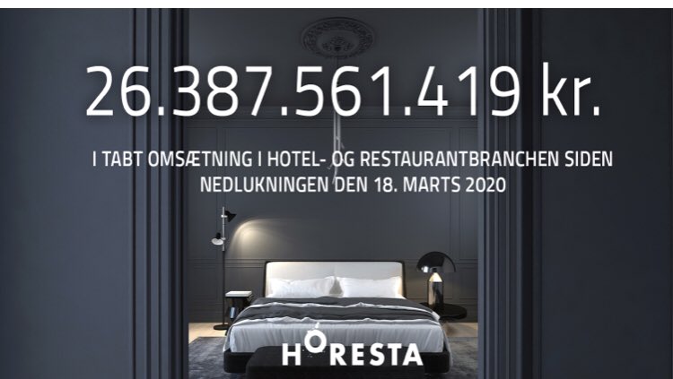 KatiaOstergaard's tweet photo. I dag er det præcis et år siden, at restauranterhvervet blev lukket ned for første gang. Det blev indledningen til et år, hvor tabene i hele hotel- og restauranterhvervet har nået svimlende højder. Desværre er det langt fra forbi endnu. #dkturisme #dkpol https://t.co/CpudpVLMf5