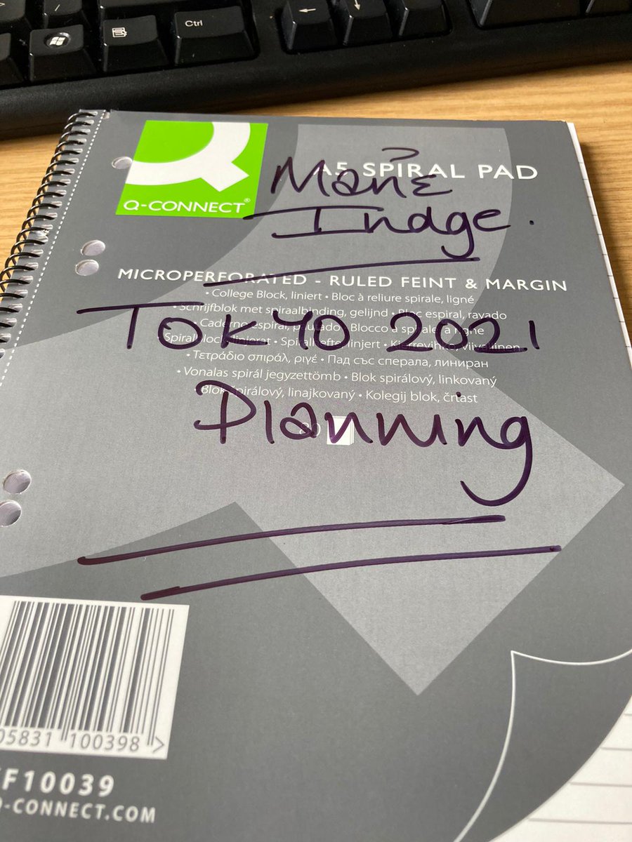 MarieIndge's tweet image. And so it starts... #planning #Tokyo2021 #localcoverage #radio