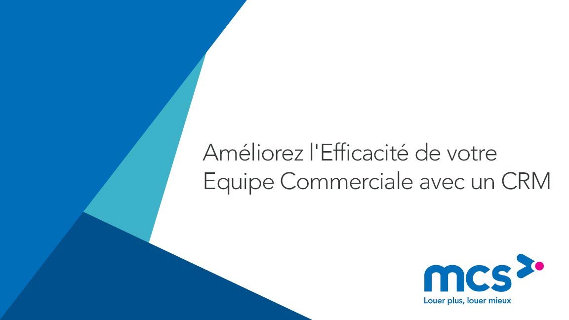 MCS_Logiciel's tweet image. Si vous avez raté notre dernier webinar, vous pouvez écouter le replay pour découvrir comment un CRM peut améliore r l&apos;efficacité de votre équipe commerciale. #JoinTheRentalRevolution #LogicielDeLocation