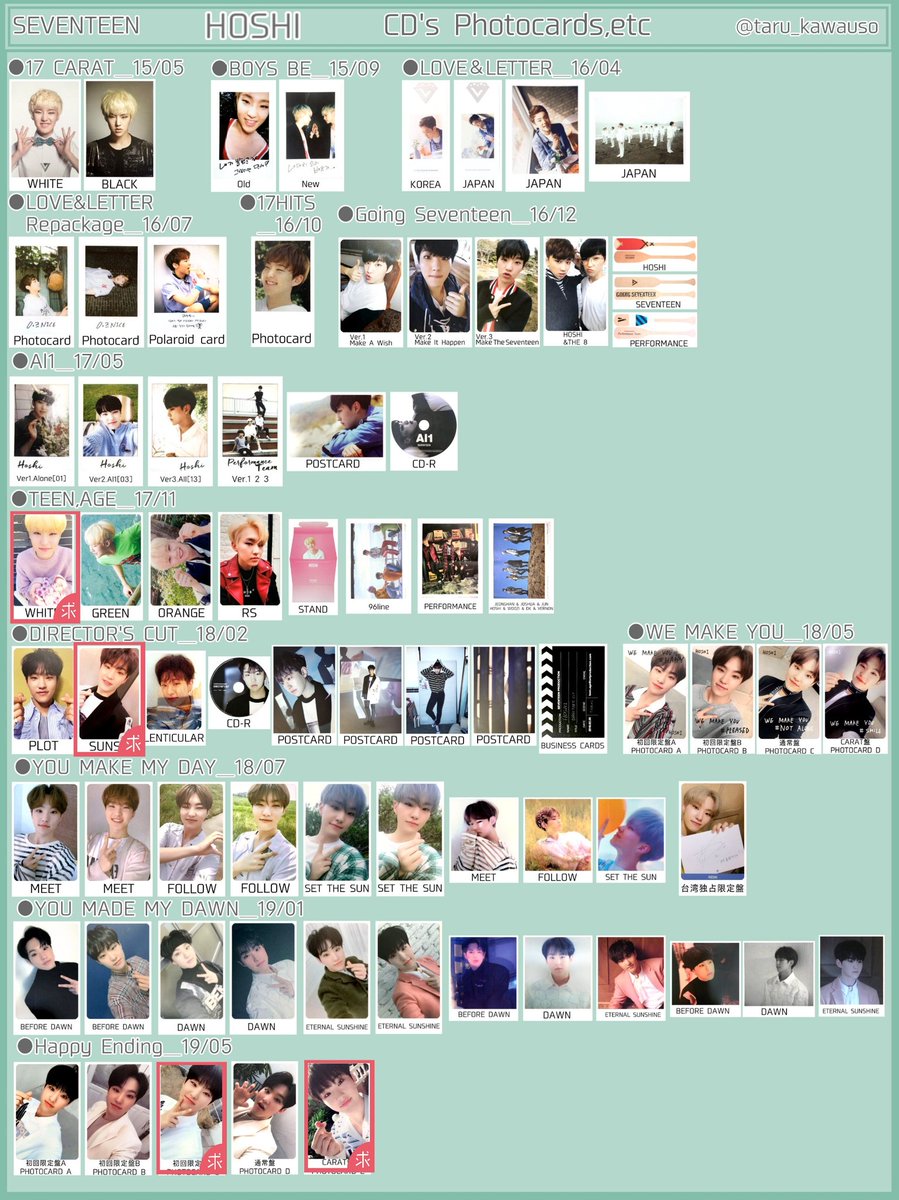 💎SEVENTEEN セブチ トレカ 交換 ˚*.꒰ 求 ꒱.*˚アルバムトレカ ホシ