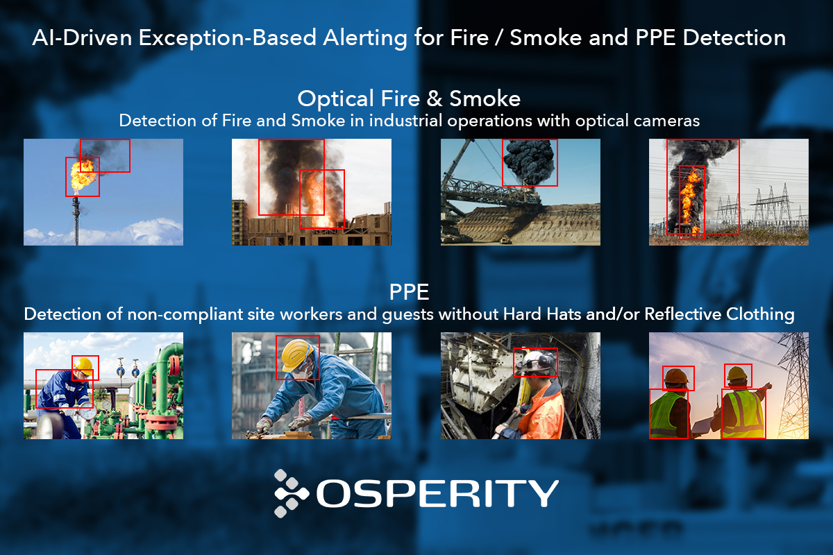 _Osperity's tweet photo. Osperity launches two new Exception-Based AI-Models for Fire &amp; Smoke and PPE for Oil &amp; Gas, Construction, Mining and Electrical Utilities.

https://t.co/AbBV74cppe https://t.co/qIDtURvDam