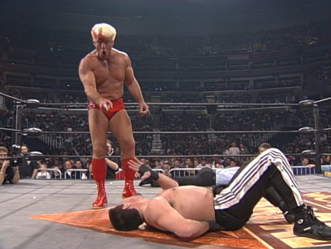 WWEVacant's tweet photo. In his 15-year in-ring career, @EBischoff is 9-14-1 - including victories over Ric Flair, Terry Funk, Trish Stratus, Shane McMahon, Kane, and the Young Bucks. 

Bischoff has also competed for the WCW and @WWE Heavyweight Championships. #WWEHOF https://t.co/jfocsnSbid