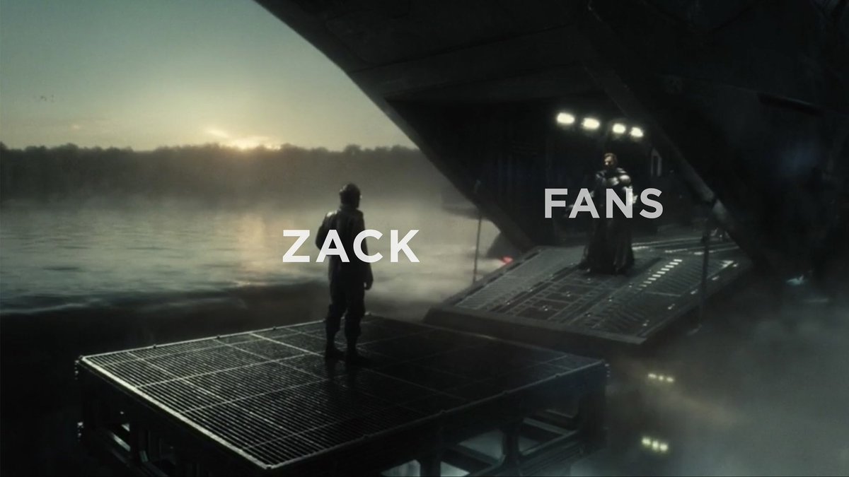 ishaansangha's tweet photo. Fans: “We’ll #RestoreTheSnyderVerse Zack, I know it” 

Zack: “What makes you so sure?”

Fans: “Faith Zack, faith!”

#ZackSnydersJusticeLeague https://t.co/Gv91ouN08h