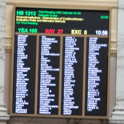 More good news, my bill, HB1213, passed out of the House today. A piece of the Speaker's 'Black Agenda,' this is a great step for Maryland!
#MGA21 #mdga21 #MDleg #legislate #Maryland