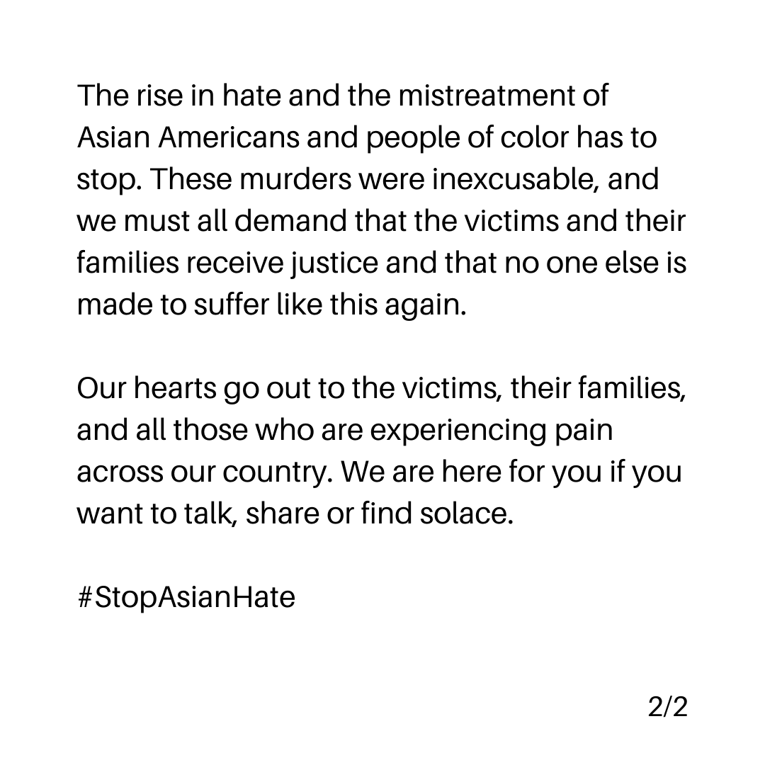 VBPStories's tweet photo. To help support marginalized Asian American communities, including victims of the shootings in Atlanta, learn from and donate to:

@RedCanarySong
@AAAJ_Atlanta
@ButterflyCSW
@SWAN_Vancouver

If you have resources to share or efforts to amplify, please let us know. #StopAsianHate https://t.co/AeruRpJ3ev
