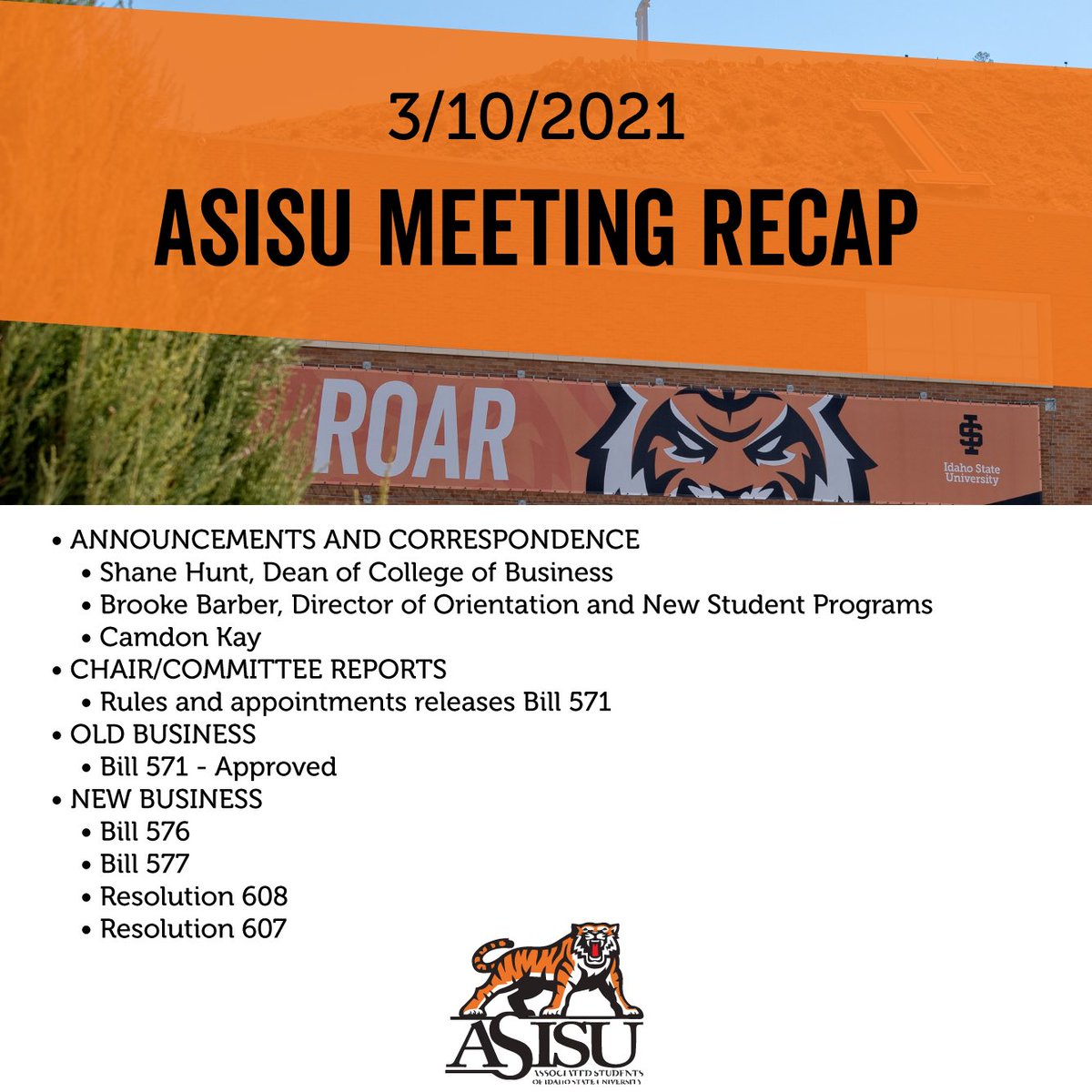 ASISU (Student Body) tweet media
