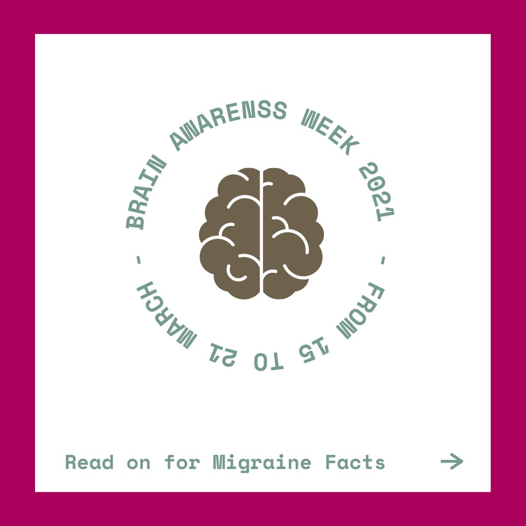 NatMigraineCtr's tweet image. It&apos;s Brain Awareness Week! 

Did you know that migraine impacts 1 in 5 people globally and yet it is one of the least funded neurological conditions?

#BrainAwarenessWeek #brainawarenessweek2021 #NMC4U #migraineawareness #migraines