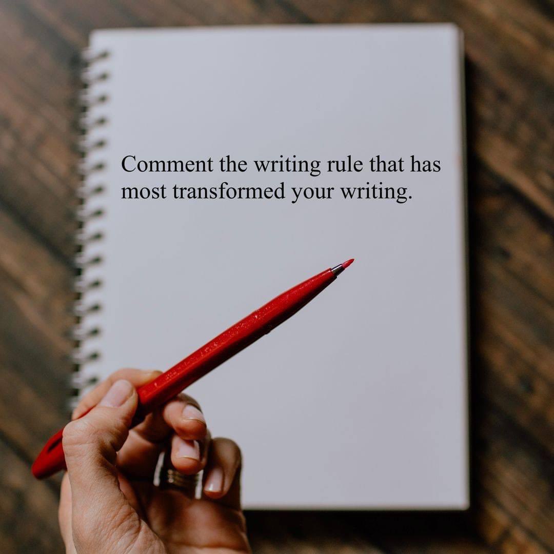 “What #writing rule has impacted your writing the most?”

#QuestionOfTheDay #WritingCommunity #FellowWriters #Writer #writerslife #writerschat #amwriting #authorslife #author