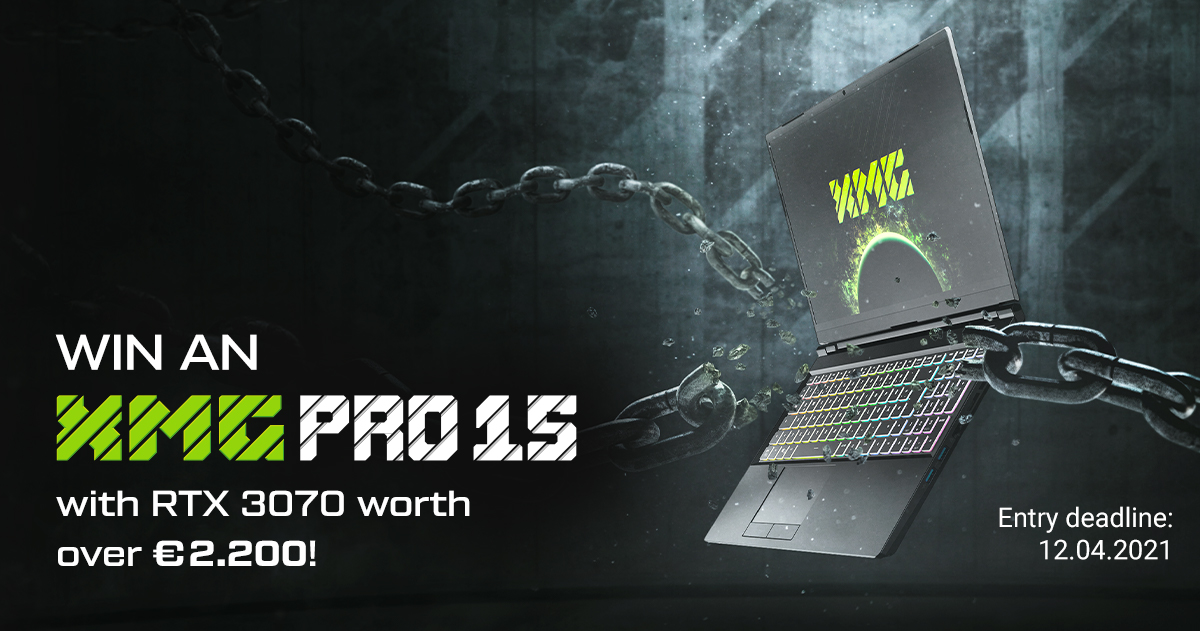XMG_INT's tweet photo. 🍀 Giveaway powered by @bestwarecom 🍀

With a bit of luck, you can win an #XMG PRO 15 gaming laptop with NVIDIA GeForce #RTX 3070 worth over 2.200 €! 
More information: https://t.co/mJdaGUm5X2

#xmgpro15 #giveaway #rtx3070 #frameswingames #gaminglaptop #gamingnotebook #bestware https://t.co/hlHksCrDfd