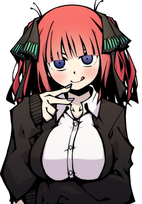 蒼乃ユウさんがTwitterに投稿した中野二乃(五等分の花嫁)のイラスト。