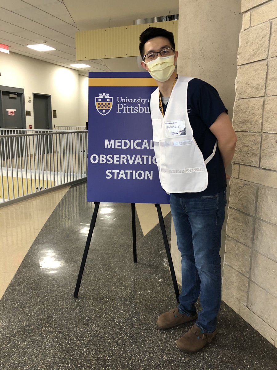 A great day to volunteer at the <a href="/PittTweet/">University of Pittsburgh</a> #Covid19 Vaccination Clinic